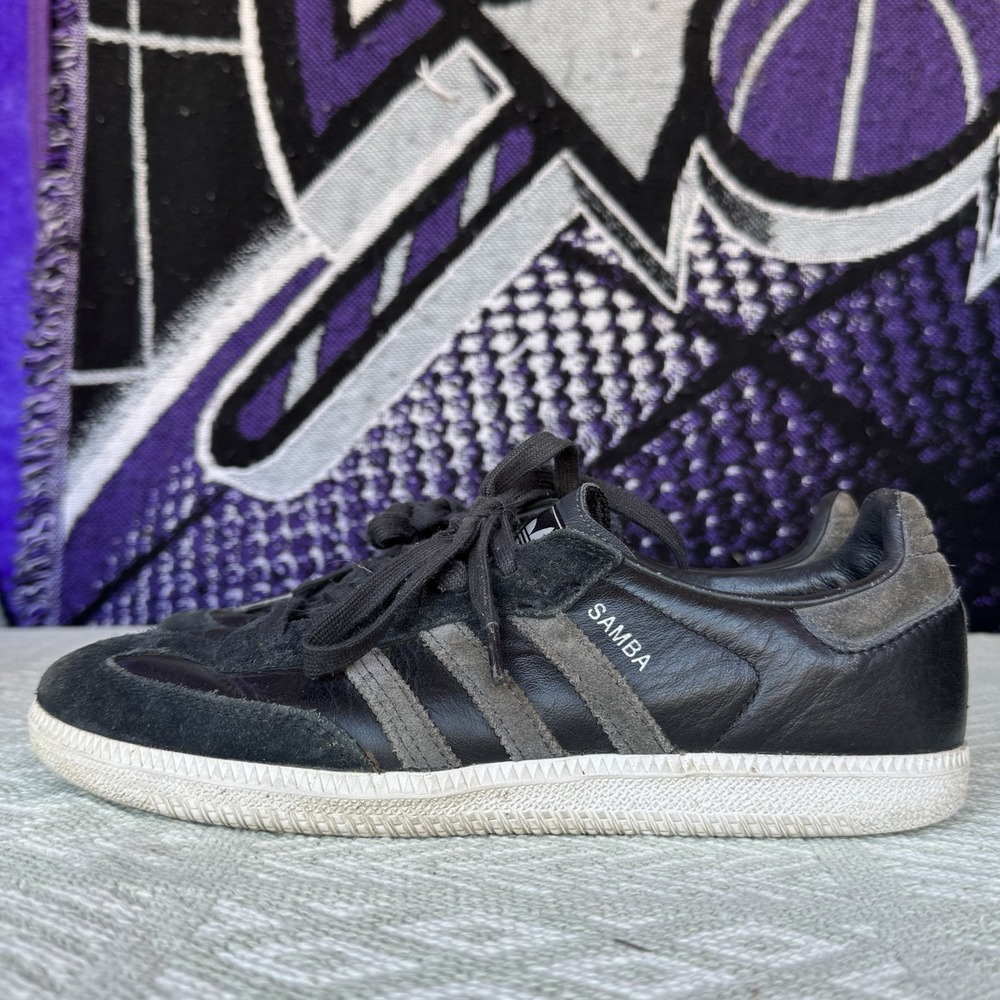 Size 6.5 - Samba ADV Adidas Core Black Carbon IG7572 White OG Mens